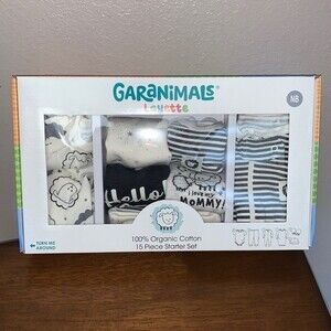 Layette, 100% Organic Cotton 15 piece starter set